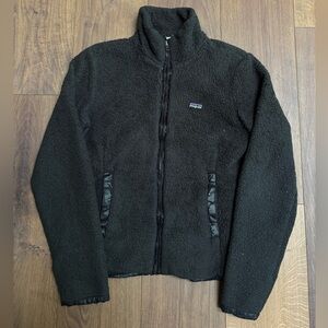 Patagonia Black Fleece Zip-Up Hoodie